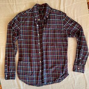 J. Crew plaid casual dress shirt